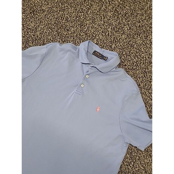 Ralph Lauren Other - Ralph Lauren Polo Shirt Mens‎ XL Blue Solid Soft Cotton Short Sleeve